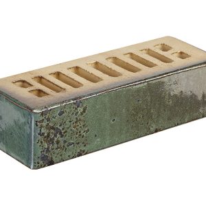 Кирпич RECKE 1-68-03-3-12 "GLANZE" 1НФ зеленый кратор глазурь