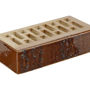 Кирпич RECKE 1-48-01-2-12 "GLANZE" 1НФ коричневый кратор глазурь
